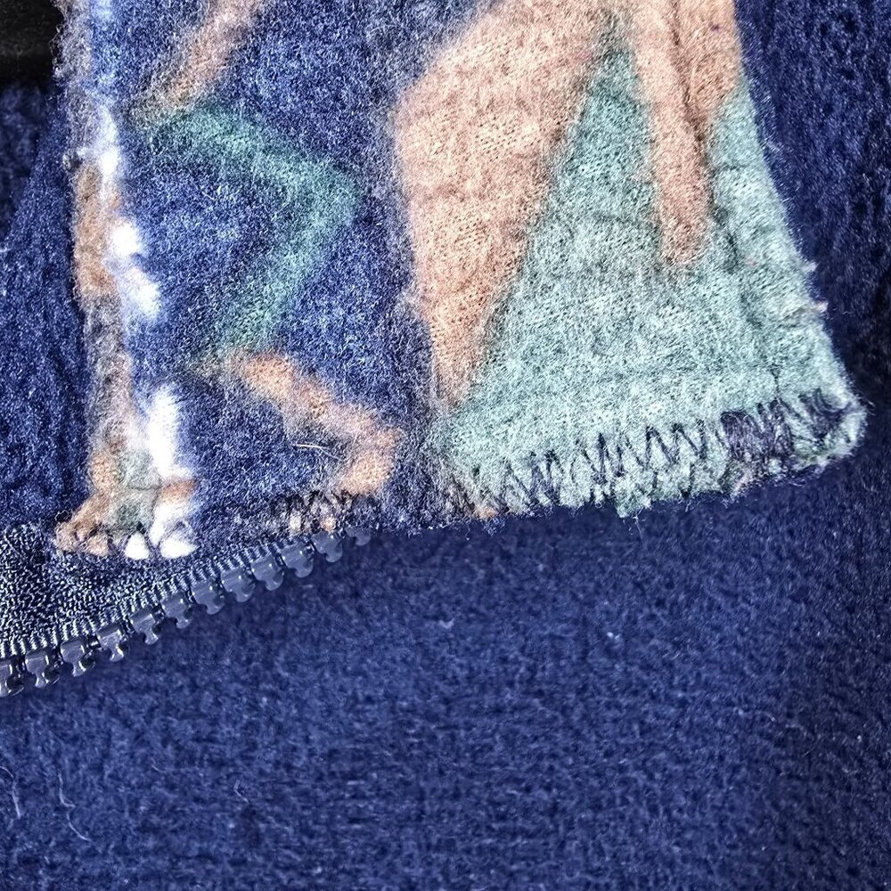 Vintage Fleece Jacket With Tree / Aztec‎ Pattern (GUC) - Picture 6 of 12